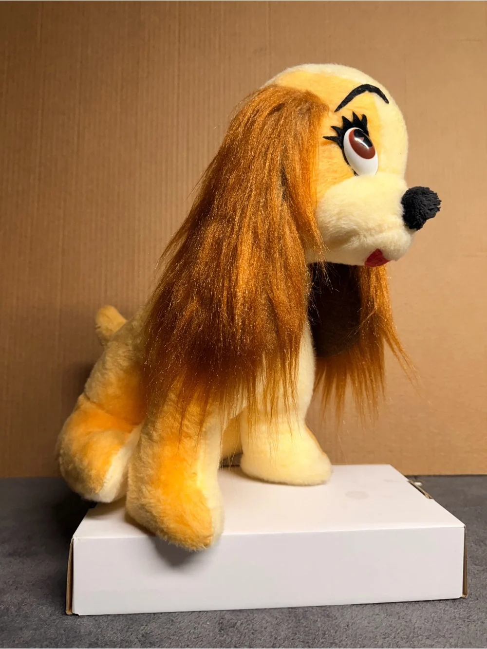 Vtg 1970s California Stuffed Toys Disney Lady Plush Dog Long Furry Ears 12